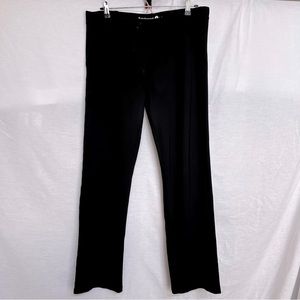 Betabrand Black Straight Leg Pull On Trousers.  Size XL Petite